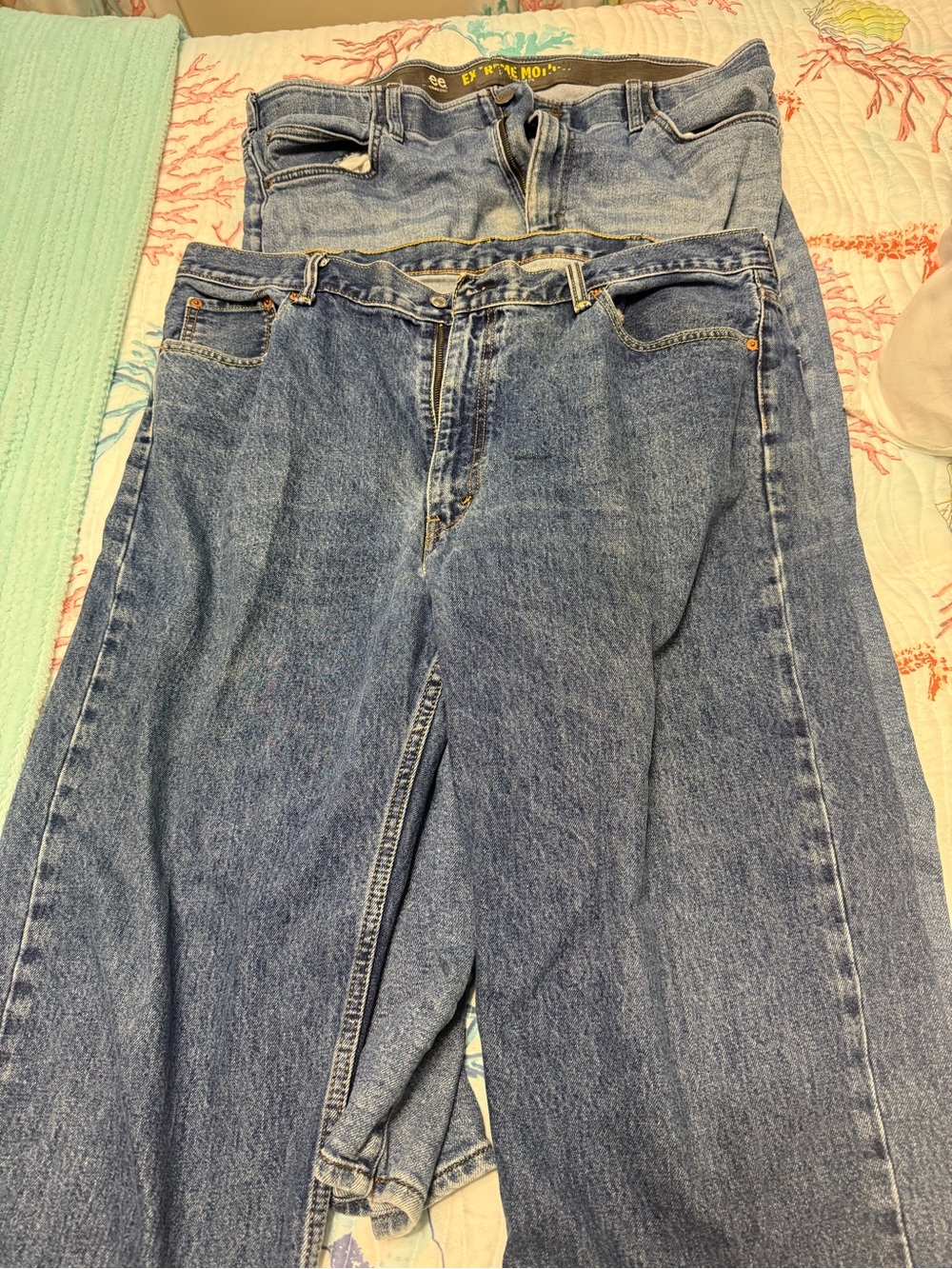 Men’s  Blue Denim Jeans - Duo 42x30 Lee & Levi Strauss
